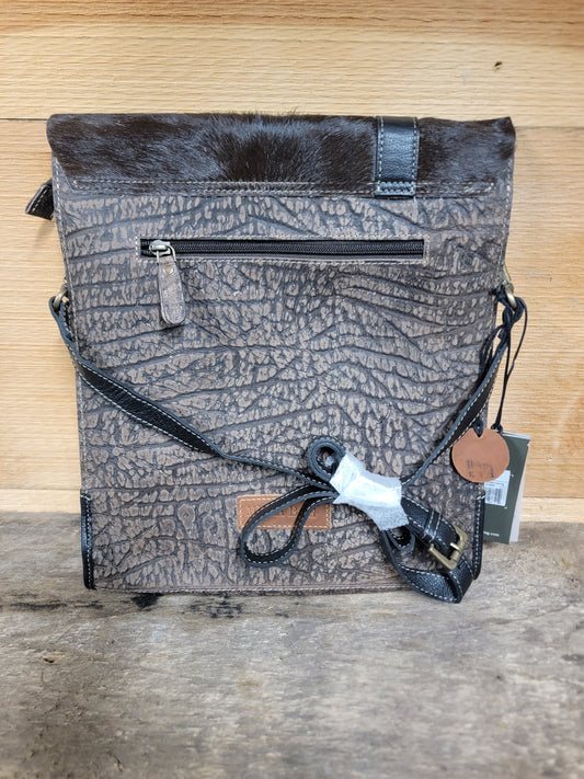 Easy Fork Ranch Leather & Hairon Bag