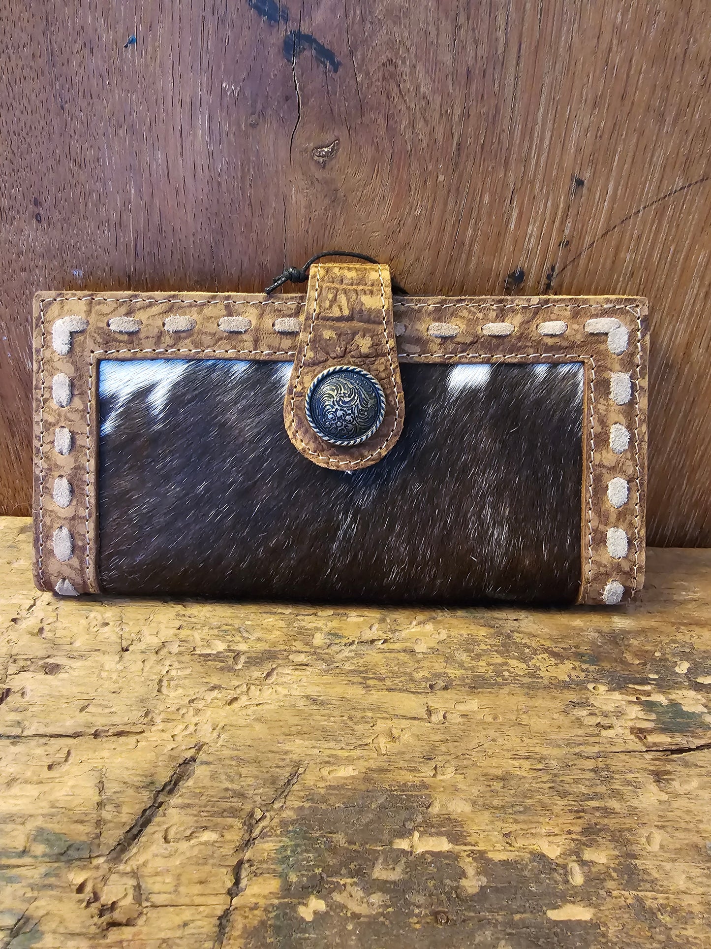 Bayou Leather & Hairon Hide Wallet