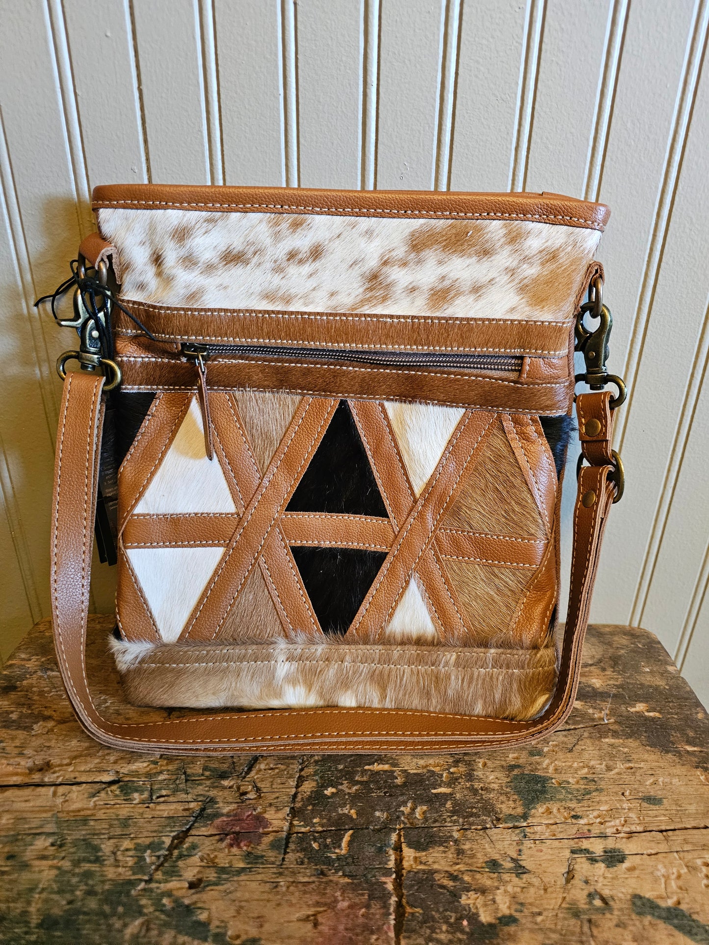 Dakota Plains Hair-on Hide Canvas Bag