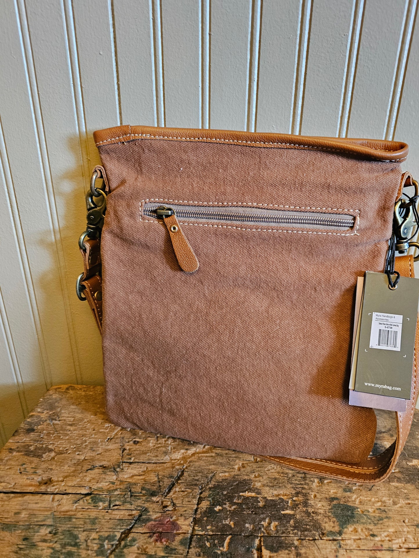 Dakota Plains Hair-on Hide Canvas Bag