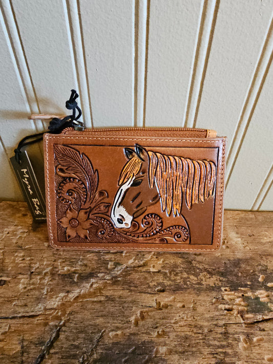 Caballo Mio Credit-Card Holder in Caramel