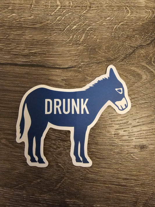 Drunk A$$ Cowboy Cool Sticker