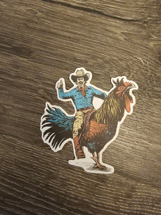 Rooster Roundup Sticker