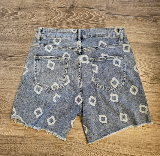 Ladies Aztec Jean Shorts