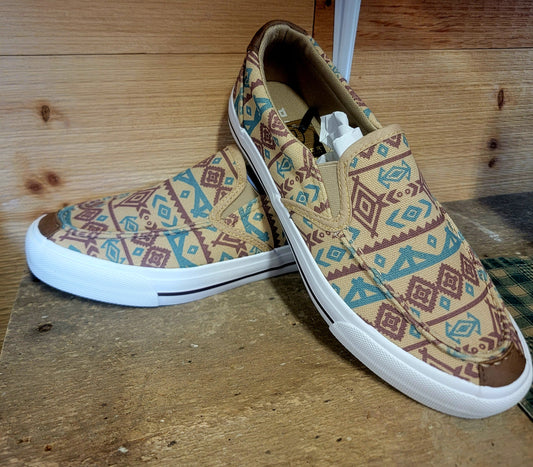 Ladies Roper Tan Aztec Sneaker